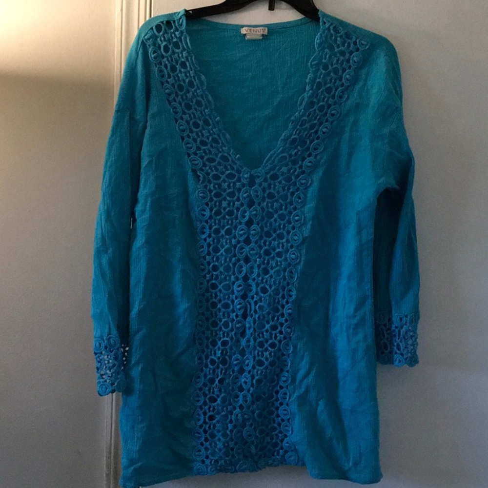 Blue Venus beach cover up medium
